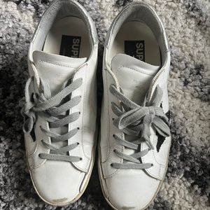 Golden Goose superstar sneakers in white